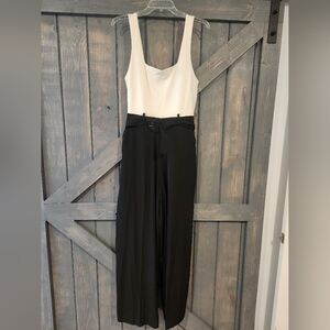 Express Wide Leg Belted Jumpsuit